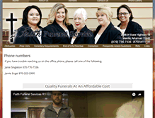 Tablet Screenshot of faithfuneralservice.net